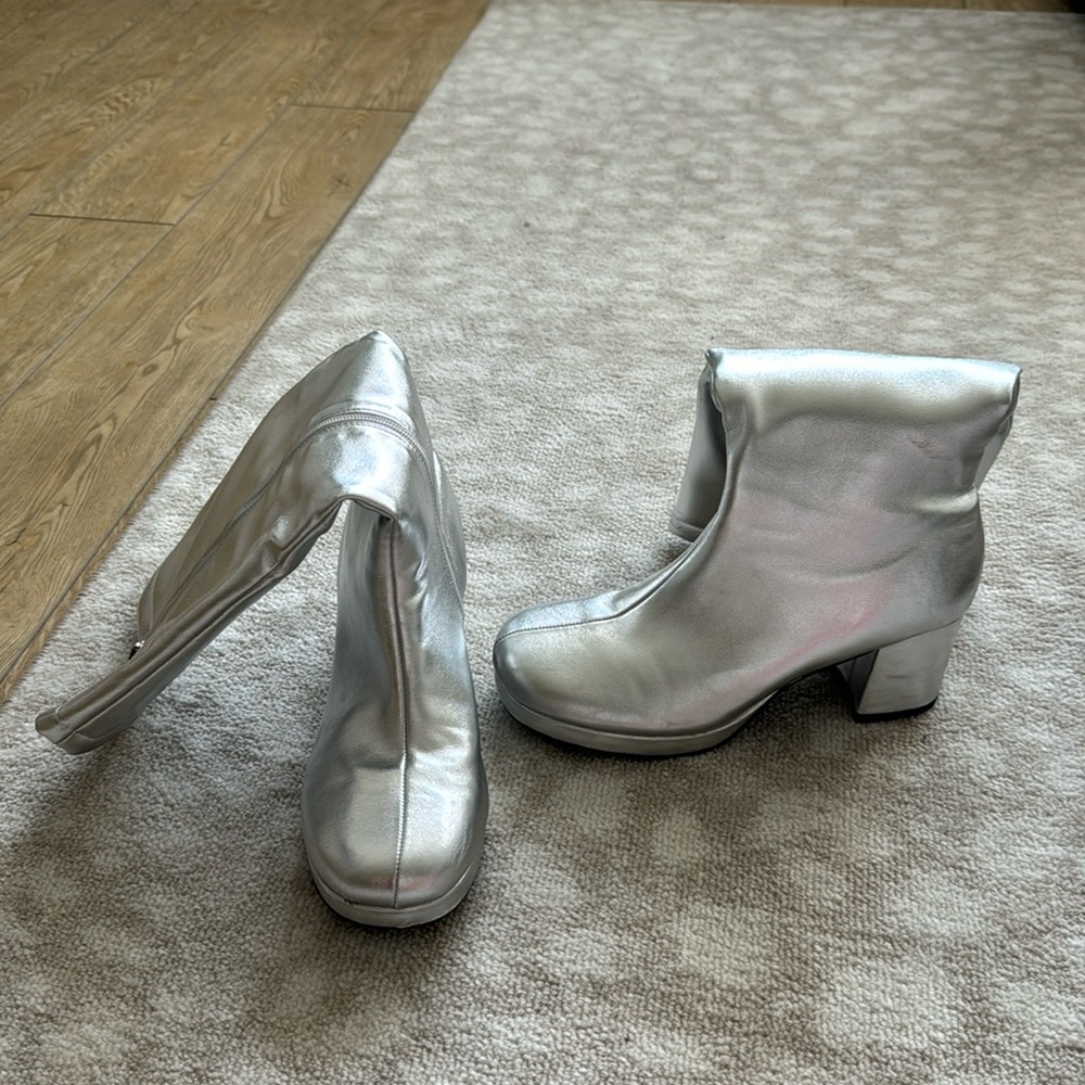 Silver Go Go boots